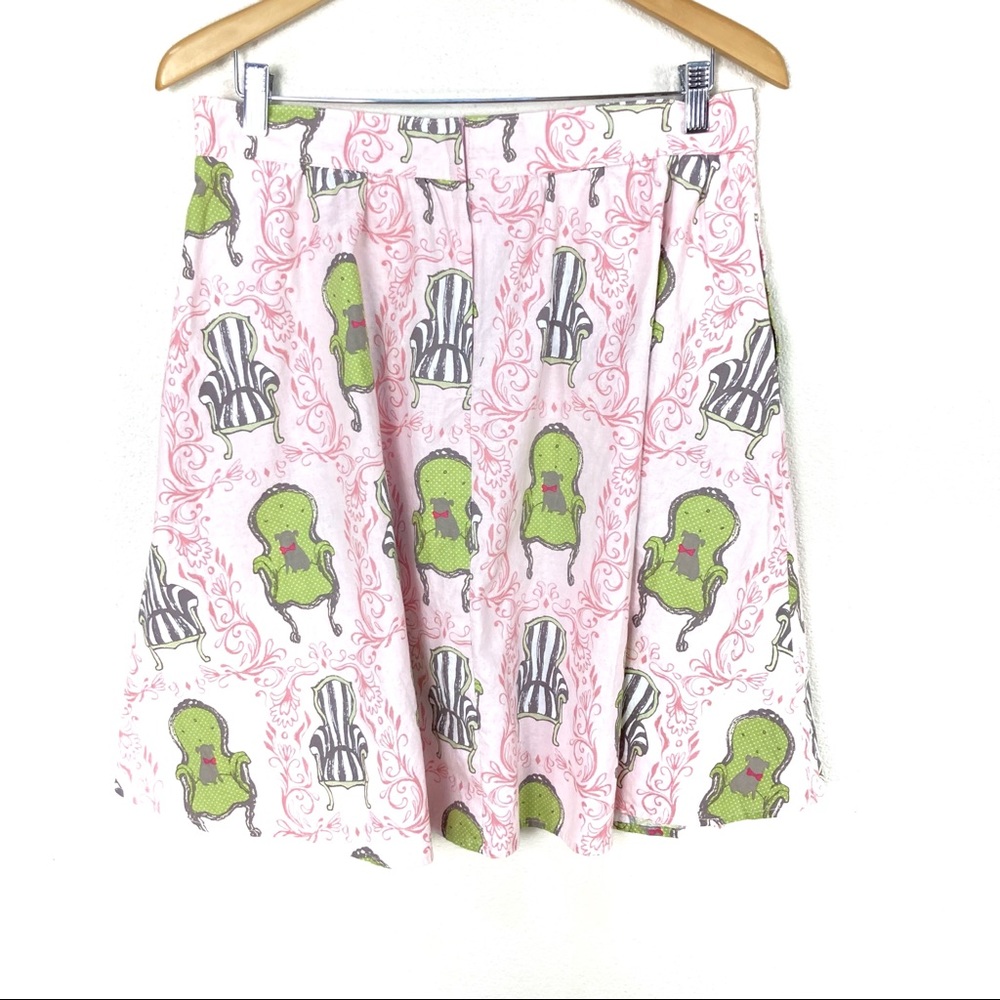 Retrolicious Circle Skirt Puppy Chair‎ Rockabilly Pinup Retro Women’s Large NWOT - Picture 2 of 5